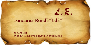 Luncanu Renátó névjegykártya